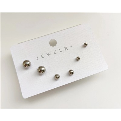 Серьги из стали (3 пары)