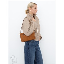 Сумка женская кожаная 8200PEF brown Polina&Eiterou  в Новосибирске