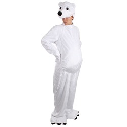 Карнавальный костюм «Белый медведь», комбинезон, шапка, р-р 50-52, рост 180 см
