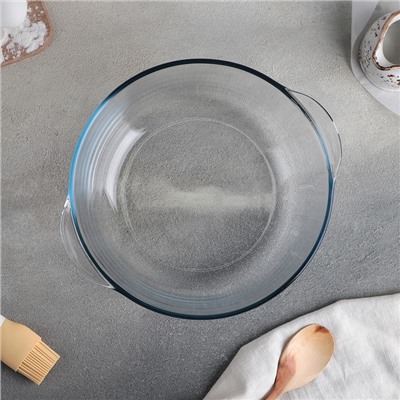 Форма для запекания Paşabahçe Borcam, 3 л, с крышкой, жаропрочное стекло, прозрачная