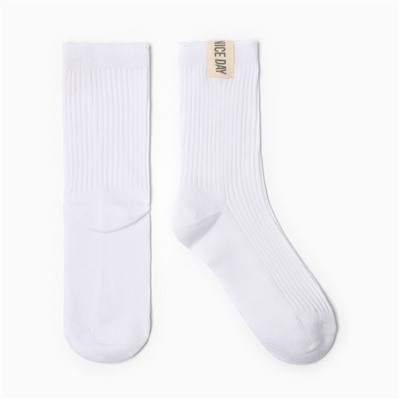 Носки женские KAFTAN Nice day, размер 36-39 (23-25 см), белые