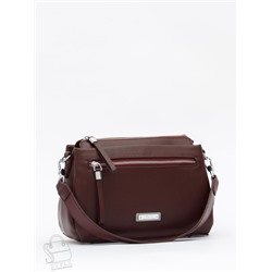 Сумка женская кожаная 1025C burgundy red Polina&Eiterou