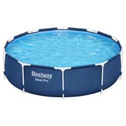 Бассейн каркасный Bestway Steel Pro 56679, 305×76 см, фильтр-насос, круглый