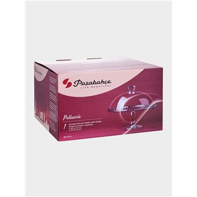 Блюдо для торта Pasabahce PATISSERIE, с крышкой, стекло, прозрачное