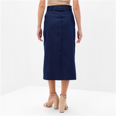 Юбка миди женская MINAKU:Jeans Collection, синяя, размер 44