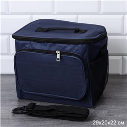 Сумка с эффектом сохранения холода, тепла/термосумка / DFB110blue /уп 50/* 29х20х22 см 10 л