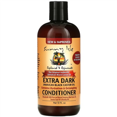 Sunny Isle, Extra Dark Jamaican Black Castor Oil Conditioner, 12 fl oz