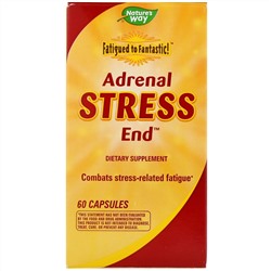Nature's Way, Fatigued to Fantastic!, Adrenal Stress End, 60 капсул