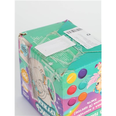 УЦЕНКА Роспись кружки красками - частичное заполнение "Волшебный единорог"