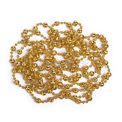 Бусы новогодние "Золотые бусинки" (2,7 м)