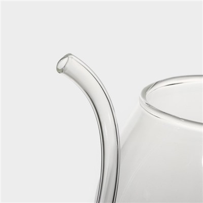 Бокал для вина Magistro «Пантера», 300 мл, стекло, с трубочкой, прозрачный