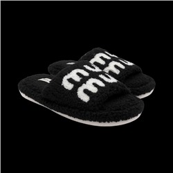 Тапочки меховые 10193 черные