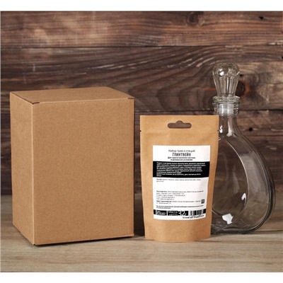 Подарочный набор для приготовления напитка «Глинтвейн», специи 32 г, штоф 500 мл., инструкция