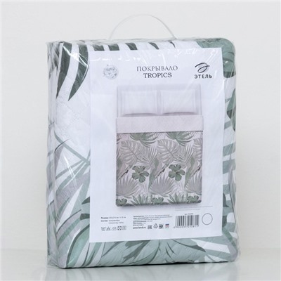 Покрывало 1.5-спальное «Этель» Tropics, 145×210±5 см, микрофибра
