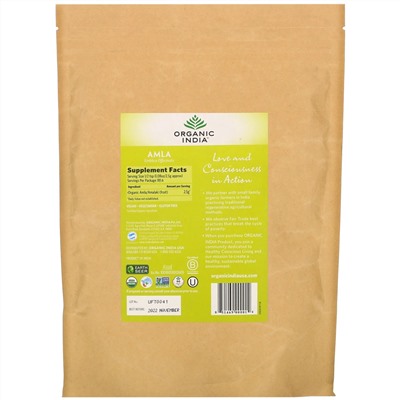 Organic India, Порошок фруктов амлы, 454 г (16 унций)