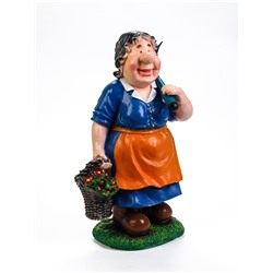 Садовая фигура из полистоуна «Баба с тяпкой», 23×37×63 см