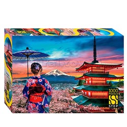 Пазлы 1000 "Вид на Фудзи"