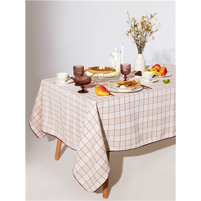 Скатерть «Этель» Bright cage, 149×220 см, 100% хлопок, рогожка 186 г/м²