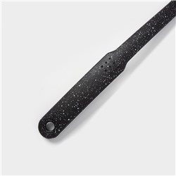 Ложка гарнирная Доляна «Мрамор», 30.5 см, цвет чёрный