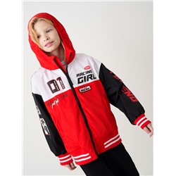 Куртка текстильная с полиуретановым покрытием для девочек (ветровка)