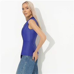 Жилет приталенного силуэта, Откровенно стильная (синий)