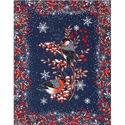 К-т полотенец "Колядки" 50*60 см. - 3 шт. рогожка хлопок 100%