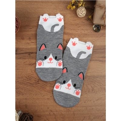 Носки р. 35-40 Зверята короткие / L814 /уп 500/1200/ ОДНА ПАРА/ МАРКА