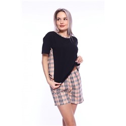 Пижама с шортами mood 1-061 (Черный)