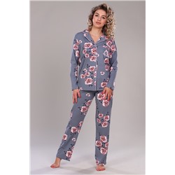 Пижама с брюками ТК 215 роз НАТАЛИ, 1066879