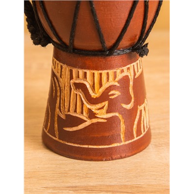 Сувенирный музыкальный инструмент барабан джембе «Классика», 12×9×9 см