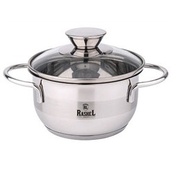 Кастрюля 1,2л МИНИ из нерж. стали со стекл. кр., 14х8 см