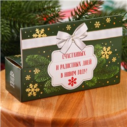 Подарочный набор новогодний «Радостных дней», 2 крем-меда и варенье с шишками по 30 г