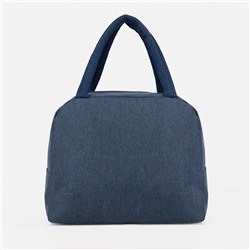 Термосумка на молнии, объём 6 л, цвет синий