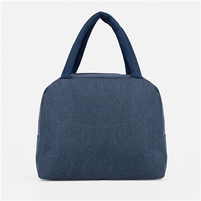 Термосумка на молнии, объём 6 л, цвет синий