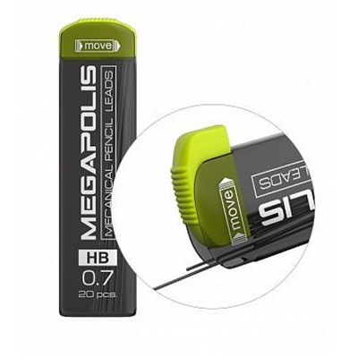 Грифель 0.7 мм HB 26611 (20 шт) MEGAPOLISR Concept ErichKrause