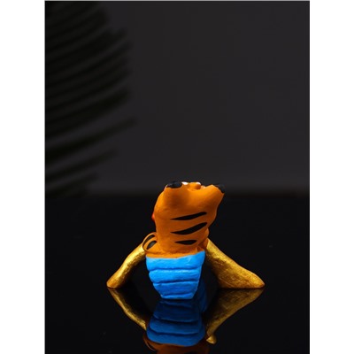 Фигурка полистоун «Кот в лодке с рыбкой», 4.2×5.8×5.4 см