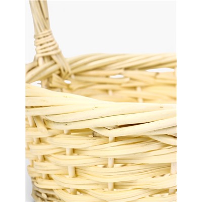 Корзина плетёная для хранения Canna, с ручкой, бежевая, набор 3 шт.