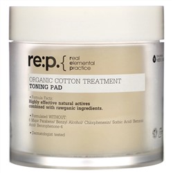 RE:P, Organic Cotton Treatment, Toning Pad, 90 Pads, 4.39 fl oz (130 ml)