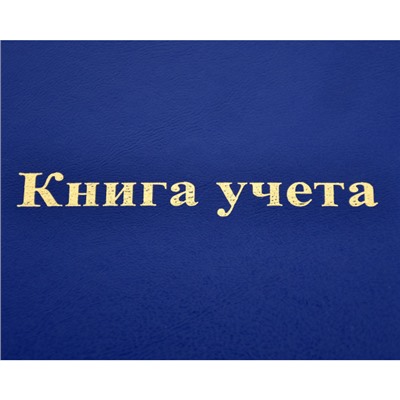Книга учета  96л клетка бум/винил синий KYA4-BV96K inФОРМАТ