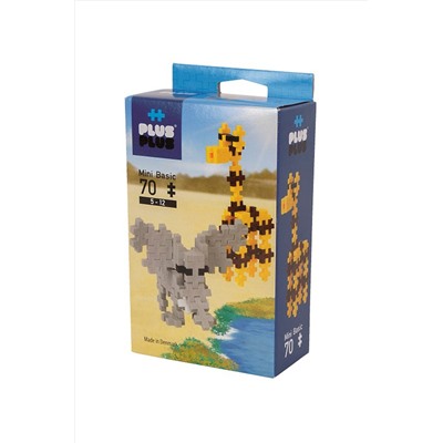 Игрушка Plus Plus Разноцветный конструктор для создания 3D моделей, сафари кор. Игрушки разных брендов, 267866