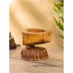 Подставка под бутылки «Голова слона», 15×15×17 см, дерево пиннис, коричневая