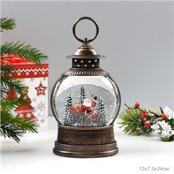Светильник настольный новогодний 12х7,5х24 см / NG206-17 /уп 12/ музыкальный