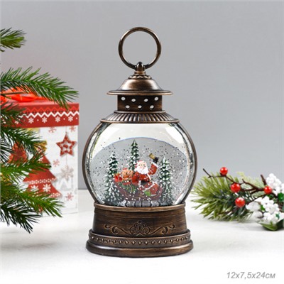 Светильник настольный новогодний 12х7,5х24 см / NG206-17 /уп 12/ музыкальный