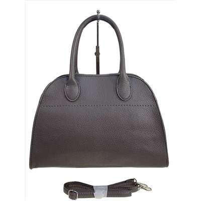 Женская сумка из натуральной кожи, цвет  серый