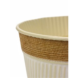 Кашпо «Ведёрко Гленн», 13×13×12 см, бежевое