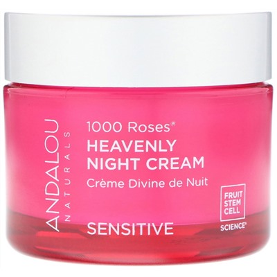 Andalou Naturals, 1000 Roses, ночной крем для чувствительной кожи, 50 мл (1,7 жидк. унции)