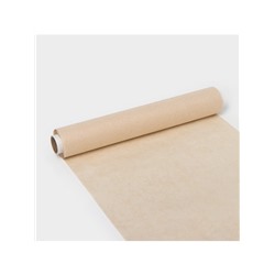 Бумага для выпечки марка «П», подпергамент, 30 см×50 м, плотность 45 г/м², бежевая