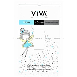VIVA Feya (Фея) школьные детские колготки гладкие 40 den белые