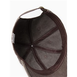 Кепка мужская MINAKU «Leopard», цвет коричневый, р-р 56-58