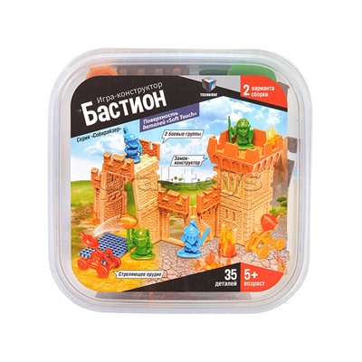 Игра-конструктор «Бастион» в ведре, 35 деталей